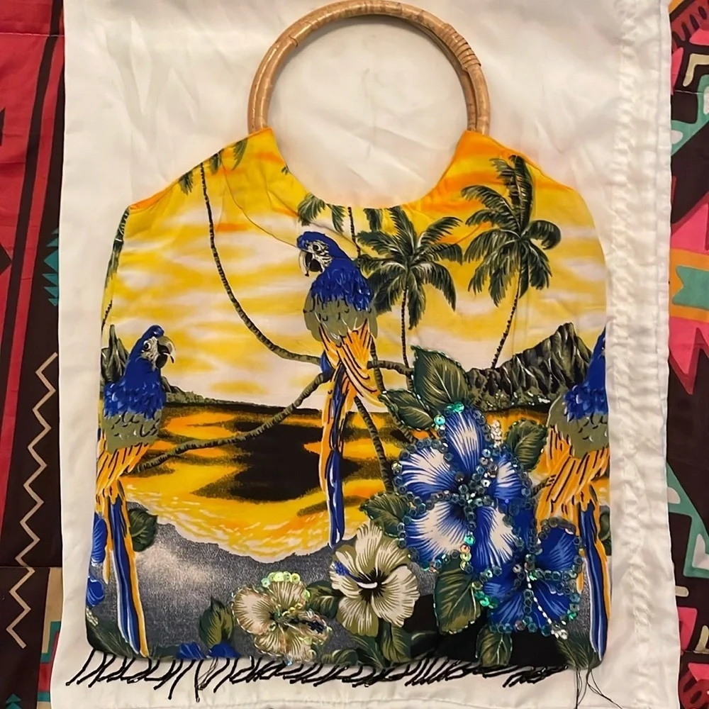 Tropical print purse - Picture 1 of 3